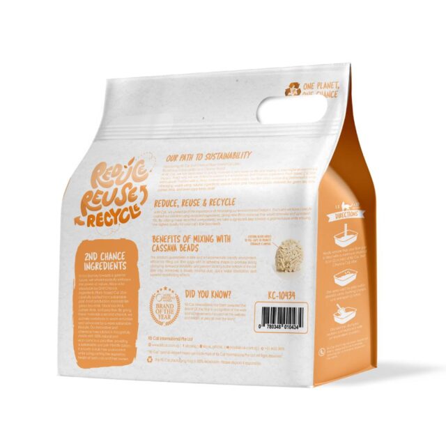 Kit Cat Arena Eco 2nd Chance - Hojas de Te Verde, Guisante y Yuca 2.5KG - Imagen 5