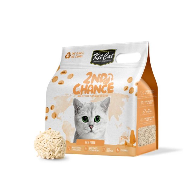 Kit Cat Arena Eco 2nd Chance - Hojas de Te Verde, Guisante y Yuca 2.5KG - Imagen 4