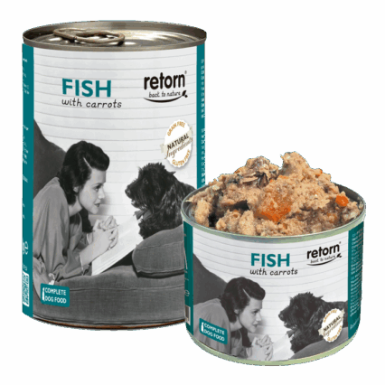 Retorn Latas Perro Pescado con Zanahorias 185 gr
