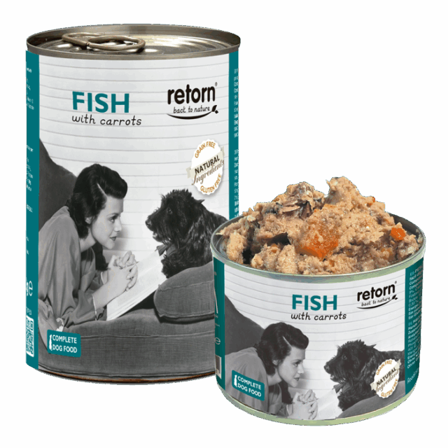 Retorn Latas Perro Pescado con Zanahorias 185 gr