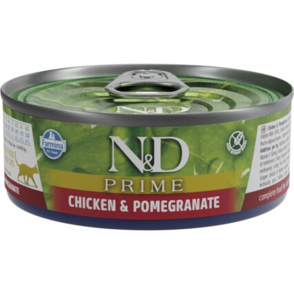 N&D CAT PRIME ADULT POLLO & GRANADA 70GR