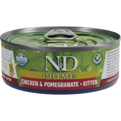 N&D CAT PRIME POLLO & GRANADA KITTEN 70GR