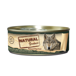 Lata Natural Greatness de pollo, hígado y verduras para perros de 156 gramos
