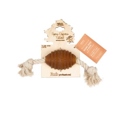 Juguete para perros Retorn Rub Rugby Spike & Rope Medium