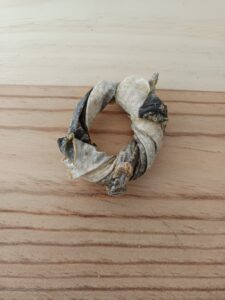 Donut de bacalao deshidratado para perros, snack natural y bajo en grasa por unidad