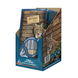 Cremita Natural Greatness para gatos de atún con cangrejo
