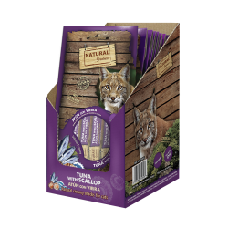 Cremita Natural Greatness para gatos de atún con vieira
