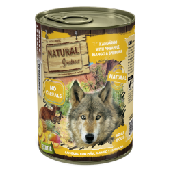Lata Natural Greatness de canguro con piña, mango y espirulina para perros 400 g
