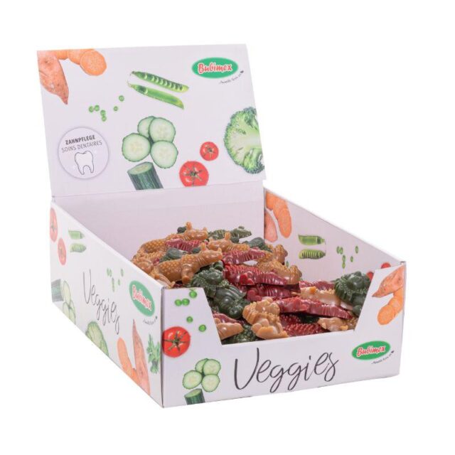 Snack vegetal para perros, Happy Zoo Vegetale M 23 g, sin aditivos, con batata y guisante