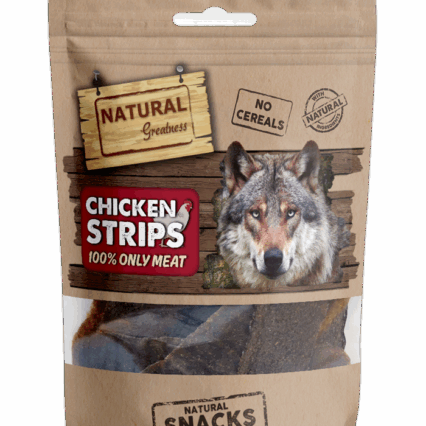 Barritas de pollo puras Natural Greatness, snack natural para perros sin aditivos