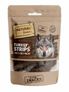 Paquete de barritas de pavo 70 g Natural Greatness, snack sin cereales para perros