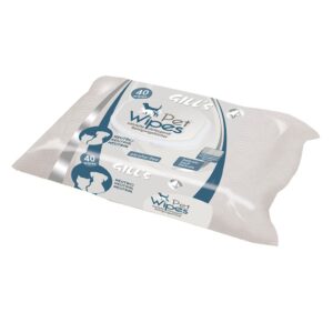 paquete de toallitas húmedas XL neutro para perros y gatos, pieles delicadas