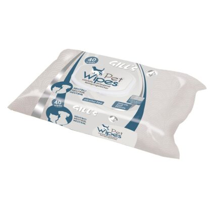 paquete de toallitas húmedas XL neutro para perros y gatos, pieles delicadas