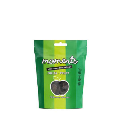 bolsa de Moments Fruta 60 g para perros, snack natural de frutas deshidratadas