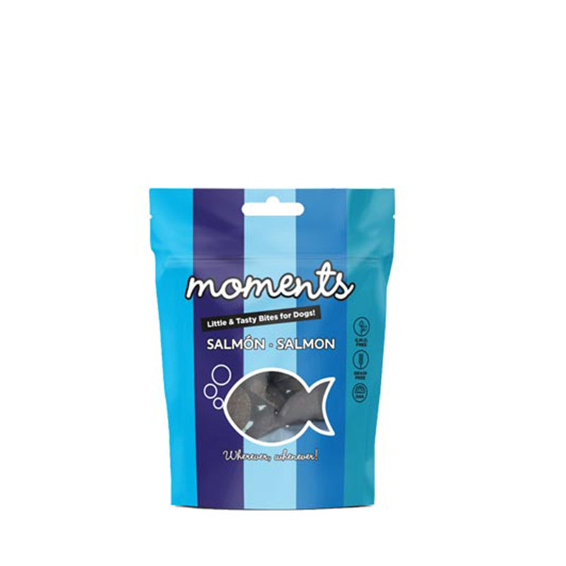 Bolsa de Moments Salmón 60 g Dingo Natura, snack sin cereales para perros con salmón fresco