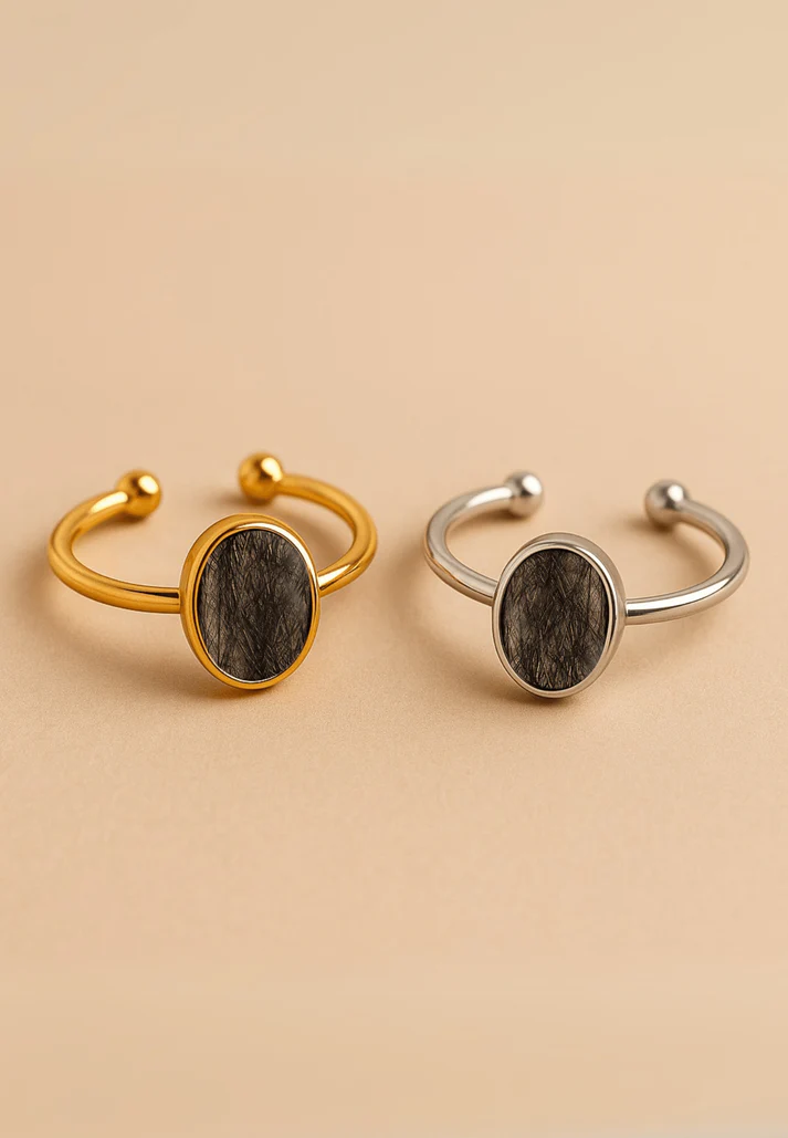 Kit Eternidad Anillo de Oro/Plata para encapsular pelo - Imagen 3