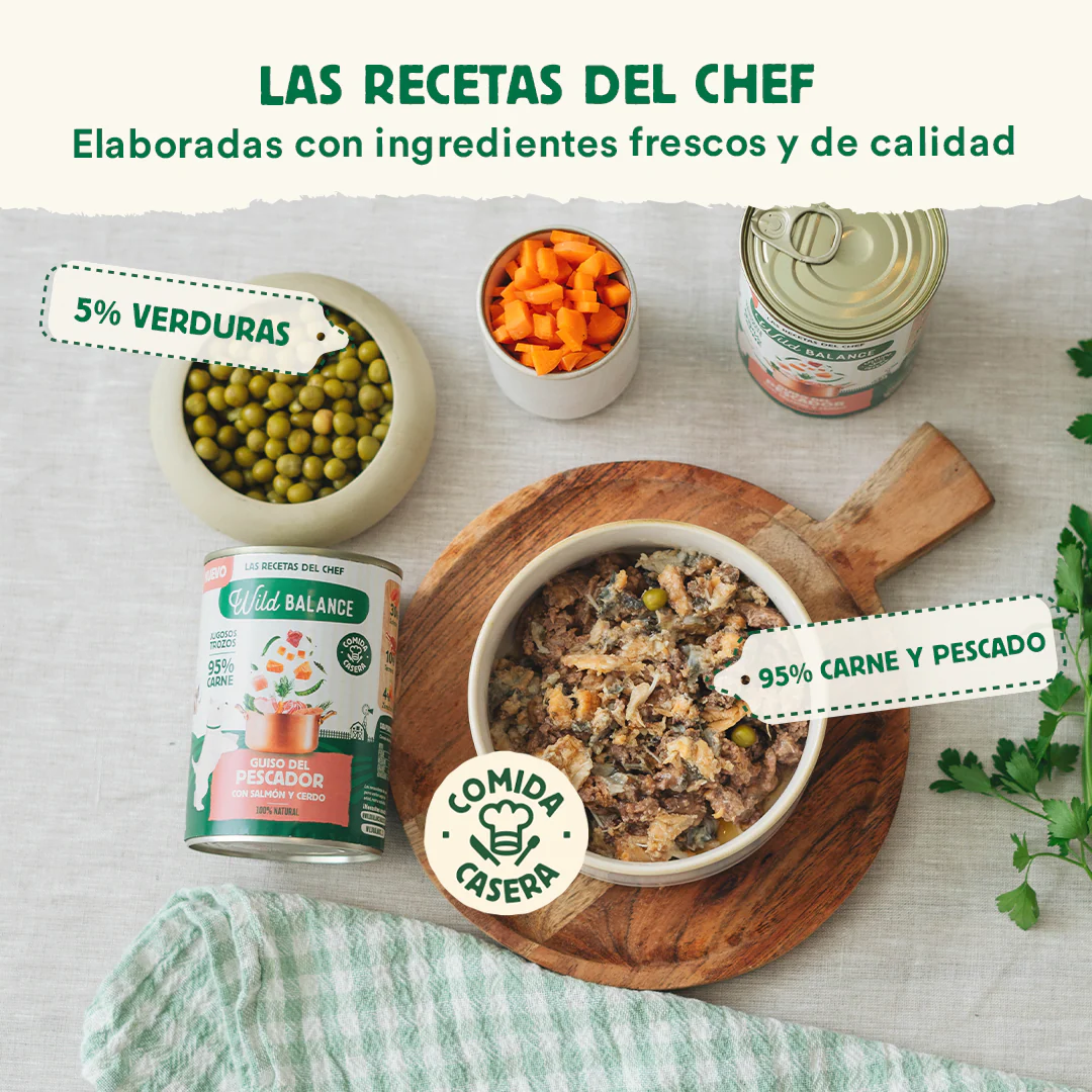 Wild Balance Guiso Pescador Salmón & Cerdo 400 g - Imagen 2