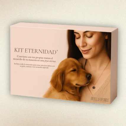 Colgante plateado Kit Eternidad para encapsular pelo de perro con resina UV