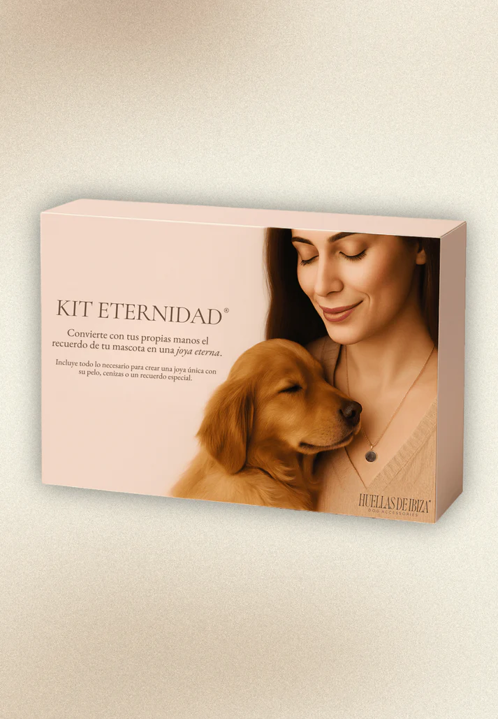 Colgante plateado Kit Eternidad para encapsular pelo de perro con resina UV